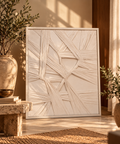 Silent Sangam | Handcrafted Textured Fabric Wall Art