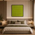 Rhythm – Textured Abstract Wall Art in Chartreuse Green & Olive